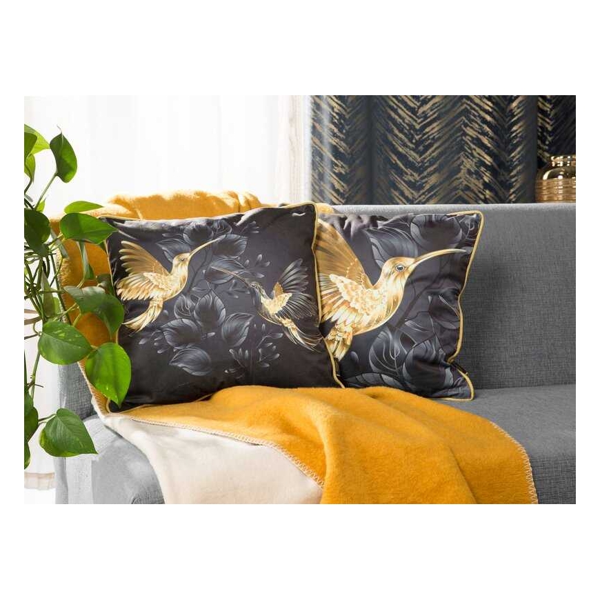Eurofirany SI/PO/VELVET/01 45X45 Melns+GOLD – 4