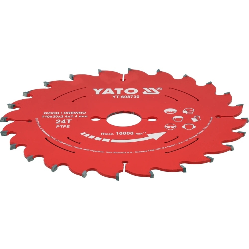 Yato TCT PTFE KETTED MEDIENAI 140*20*24T – 3