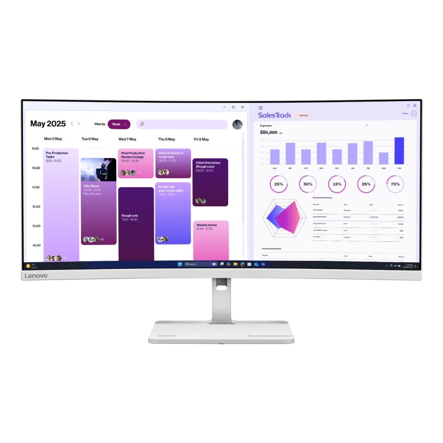 Lenovo L34W-4C monitors