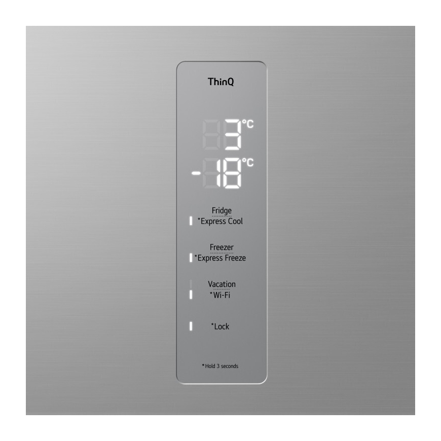 LG GBV5250CPY Šaldiklis su šaldytuvu, sidabrinis, 2 m – 3