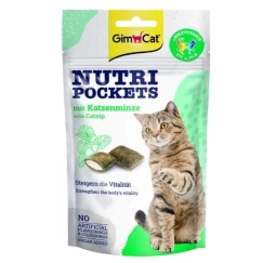 GIMCAT Nutri pockets Catnip - kaķu kārumi - 60g