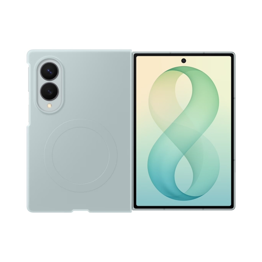 Samsung Galaxy Fold8 Silicone Magnet Qi2 suojakotelo, vihreä