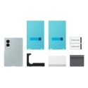 Samsung Galaxy Fold8 Silicone Magnet Qi2 suojakotelo, vihreä