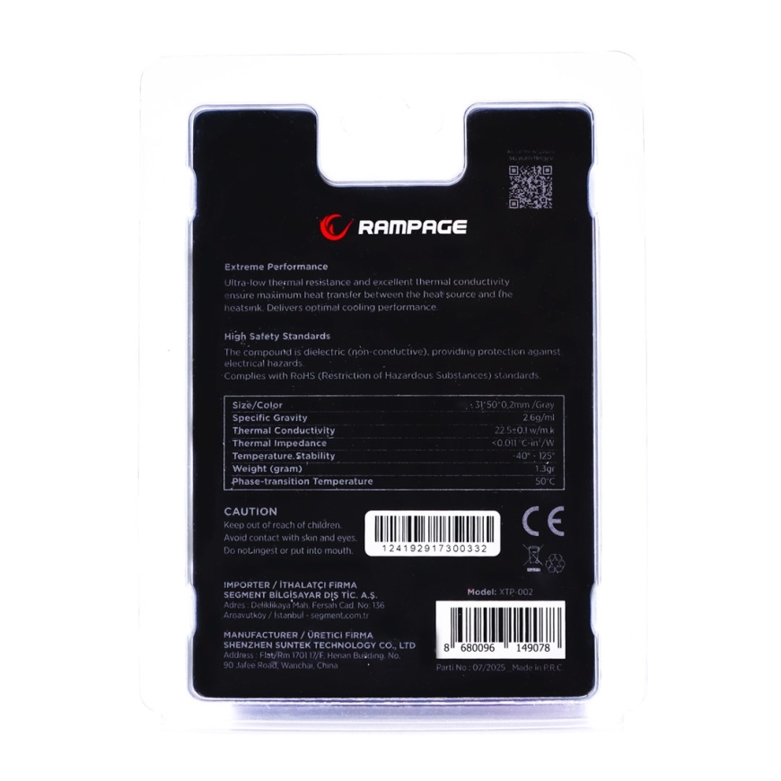RAMPAGE TERMOPAD XTP-002 – 2