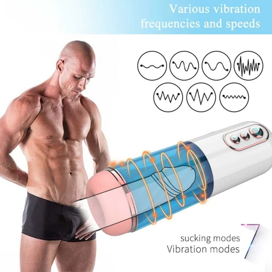 B Series Fox B sērijas Fox automātiskās iesūkšanas vibrācijas vīriešu masturbators – 3