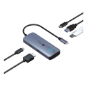 ICY BOX IB-DK4081-SO Langallinen USB 3.2 Gen 1 (3.1 Gen 1) Type-C Antrasiitti