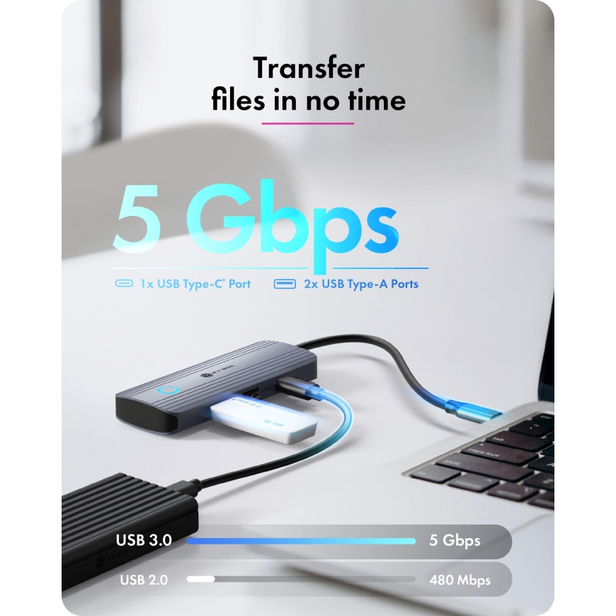 ICY BOX IB-DK4081-SO Проводная USB 3.2 Gen 1 (3.1 Gen 1) Type-C Антрацит – 5