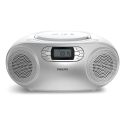 Philips TAZ2000S/10 kannettava CD-soitin FM-radiolla, hopea