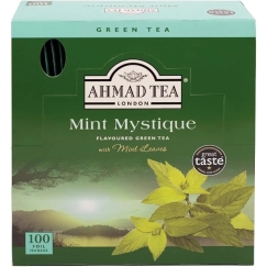 Ahmad Tea Ahmad vihreä tee „Mint Mystique“, 100 teepussia foliopakkauksessa