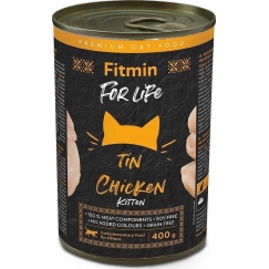 FITMIN Fitmin For life drėgnas maistas kačiukams su vištiena 400g