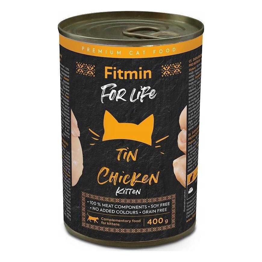 FITMIN Fitmin For life кошачий корм мокрый с курицей для котят 400г