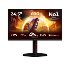 AOC G4 25G4KUR tietokoneen litteä näyttö 62,2 cm (24.5") 1920 x 1080 pikseliä Full HD LED Musta, Pun