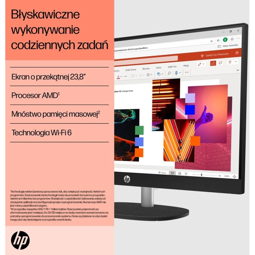 Настольный компьютер "Hewlett Packard" (HP) HP 24-cr0334nw AMD Ryzen™ 7 7730U 60,5 см (23,8 дюйма) 1920 × 1080 пикселей всенасек – 3