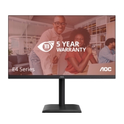 AOC E4 U27E4CV tietokoneen litteä näyttö 68,6 cm (27") 3840 x 2160 pikseliä 4K Ultra HD LED Musta
