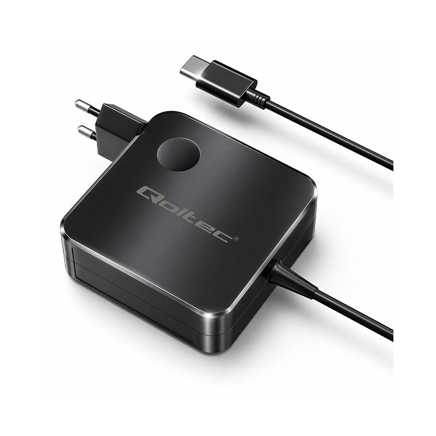 Qoltec 51778 GaN 65W lādētājs | 5-21V | 3-3.25A | USB-C PD PPS