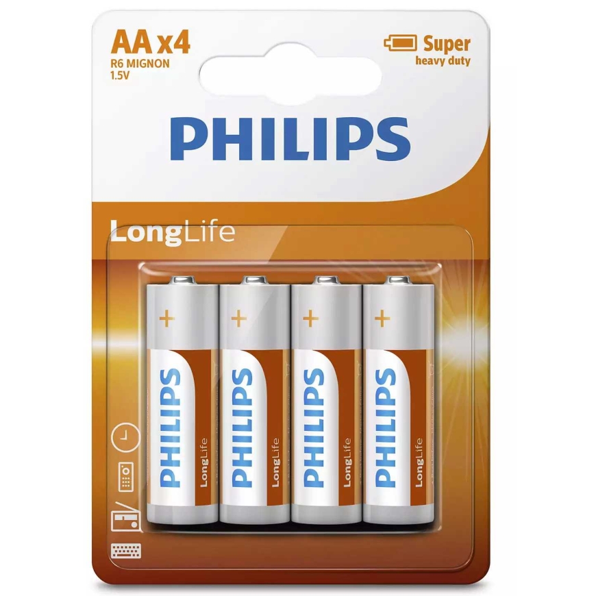 Philips R6L4B/10 LongLife 4 pcs