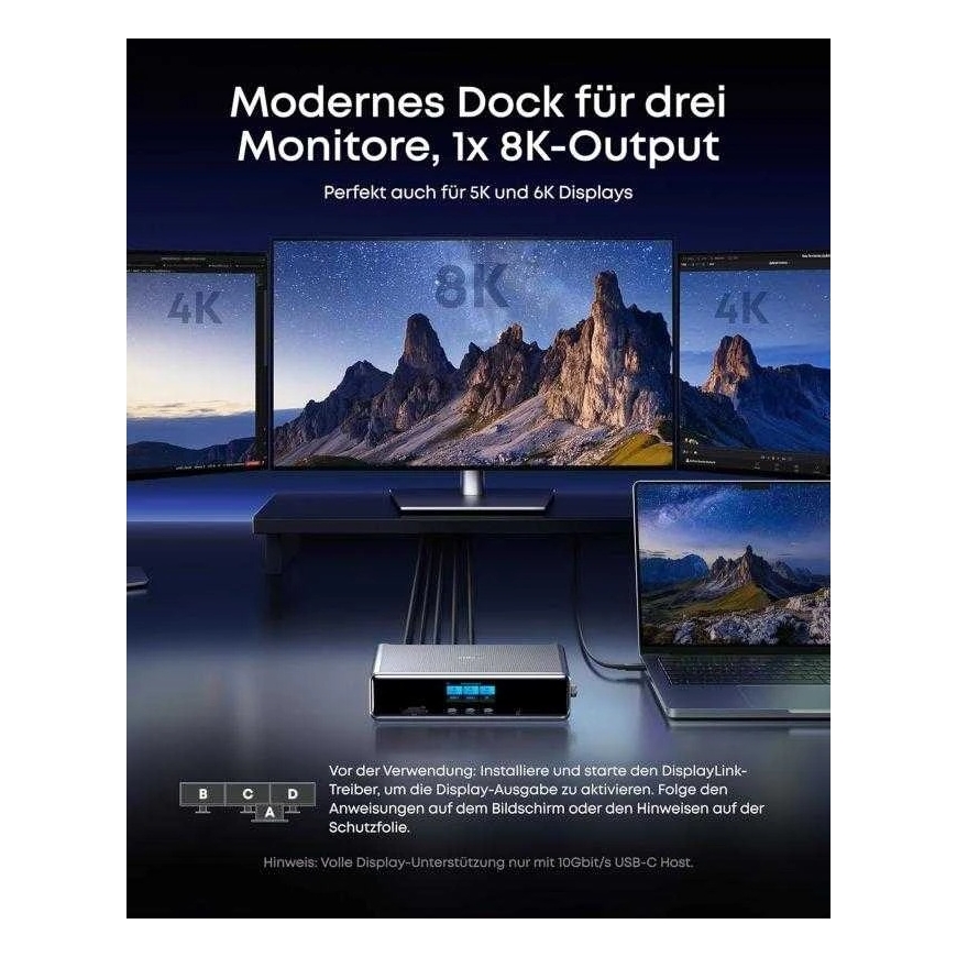 Anker "Prime" dokkija (14 ühes, kolmikekraan, DisplayLink) | A83B33A1 – 2
