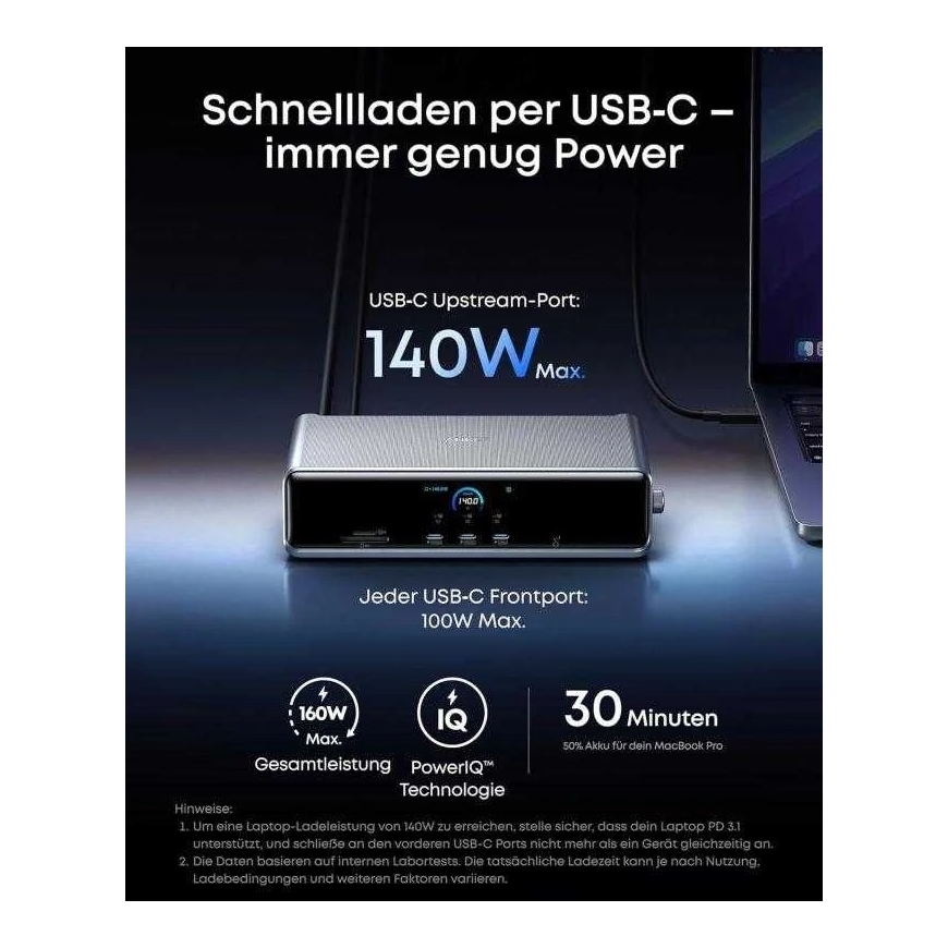 Anker "Prime" docking station (14 in one, triple screen, DisplayLink) | A83B33A1 – 4