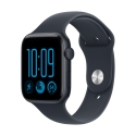 Apple Watch SE 3 (GPS) 44 мм корпус из алюминия цвета «полуночный» и спортивный ремешок темно-синего цвета, S/M Apple Watch SE 3 (GPS) 44 мм корпус из алюминия цвета «полуночный» и спортивный ремешок темно-синего цвета, S/M