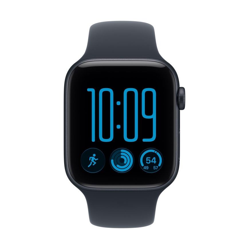 Apple Watch SE 3 (GPS) 44 mm midnight aluminum case and dark blue sports band, S/M – 2