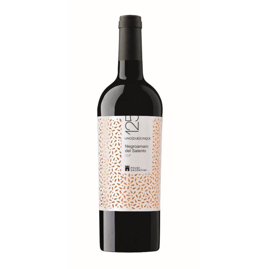 Feudi Salentini Viini 125 Gocce Negroamaro del Salento IGP, punainen, kuiva, 12,5%, 0,75 l