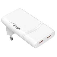 AKYGA laadija 2× USB-C AK-CH-32