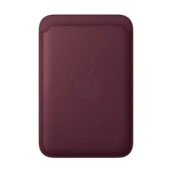 Apple iPhone FineWoven-lompakko MagSafe Burgundissa