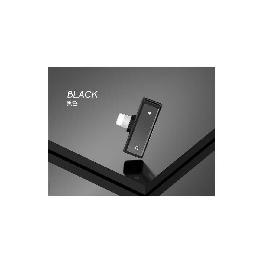 Usams US-SJ270 Divkāršu Lightning adapteris uz Lightning austiņu ligzdu – 2