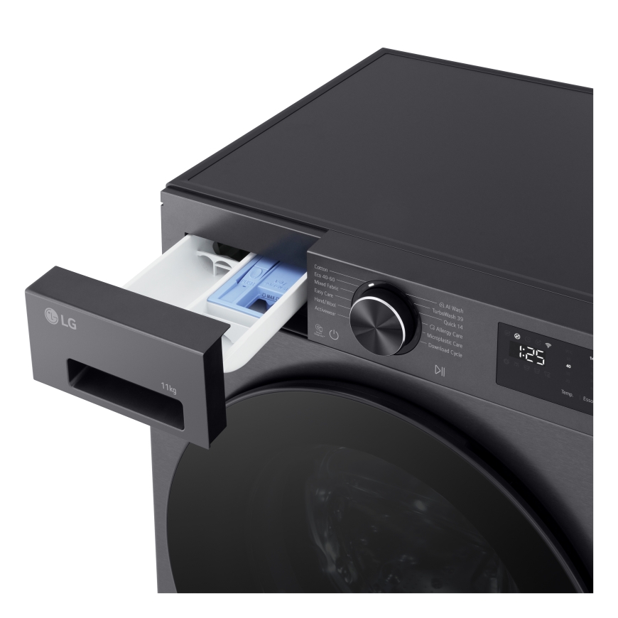 LG F4X5011TBB washing machine, black – 5