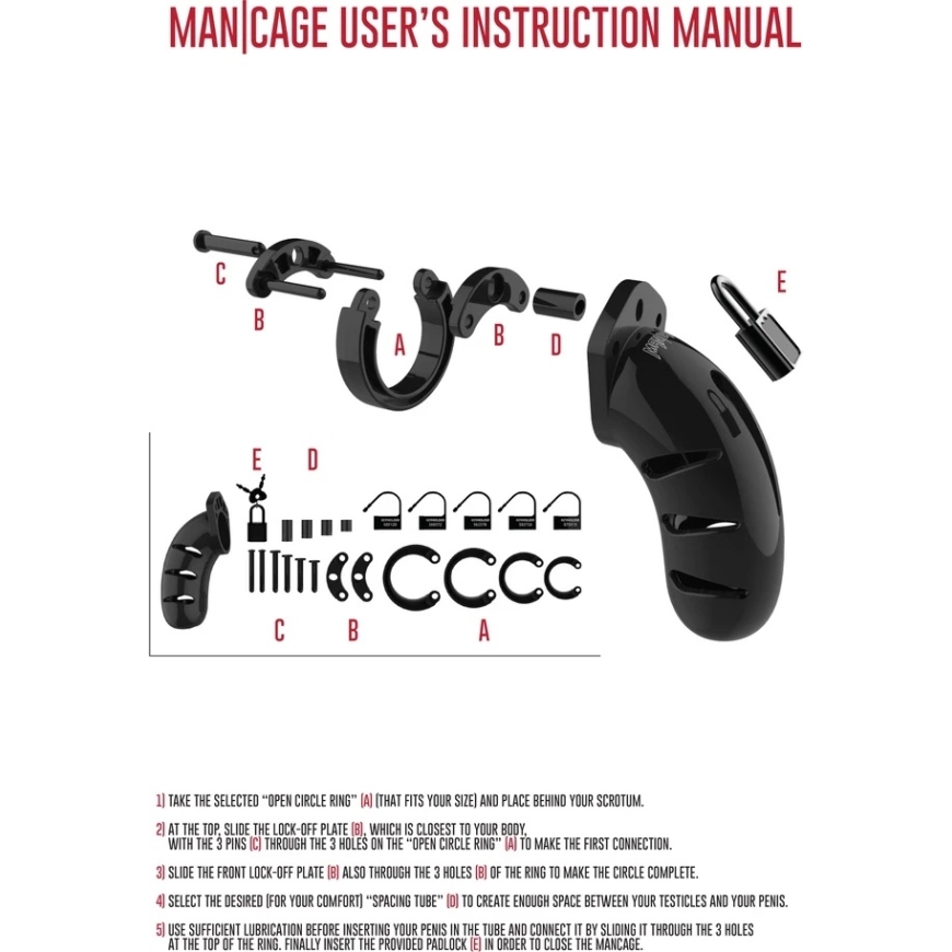 Mancage By Shots Model 02 Chastity Cock Cage - 3.5 / 9 cm – 2