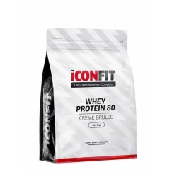ICONFIT Whey Protein 80 proteiinijauhe, creme brulee, 1 kg