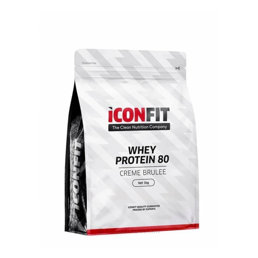 ICONFIT Whey Protein 80 protein powder, creme brulee, 1 kg