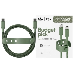 "Panzer Glass" kaapeli "PanzerGlass Racing" varten, 60 W USB-C, 1,2 m vihreä