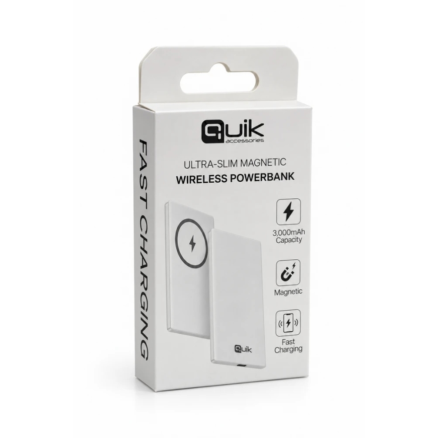 Quik Accessories QP-830 ülituge magnetiline traadita Power Bank 3000mAh – 3
