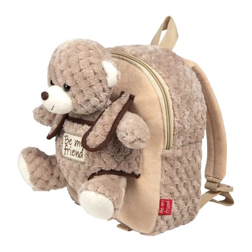 Perletti Milly Bear mugursoma ar mīksto rotaļlietu 26 cm – 4