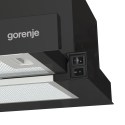 Gorenje TH60E3B кухонная вытяжка Полувстроенный (выдвижной) Черный 350 m³/h
