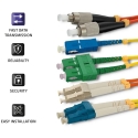 QOLTEC 54335 Qoltec Optic Patchcord LC/UPC-SC/APC single-mode 9/125 G652D Simplex 20m