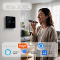 Qoltec 52712 Smart Touch 2-Gang Light Switch | Wi-Fi | Timer | Tuya | Smart Life | Tempered Glass | Black Qoltec 52712 Smart Touch 2-Gang Light Switch | Wi-Fi | Timer | Tuya | Smart Life | Tempered Glass | Black