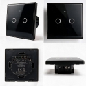 Qoltec 52712 Smart Touch 2-Gang Light Switch | Wi-Fi | Timer | Tuya | Smart Life | Tempered Glass | Black Qoltec 52712 Smart Touch 2-Gang Light Switch | Wi-Fi | Timer | Tuya | Smart Life | Tempered Glass | Black