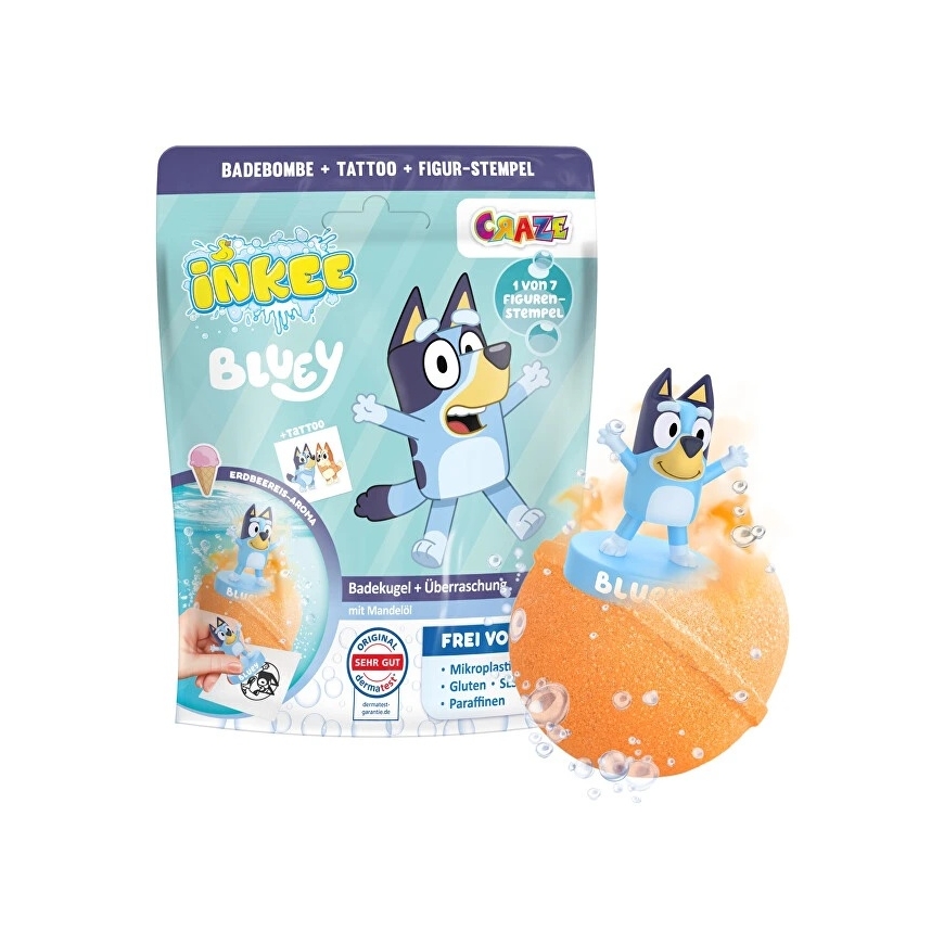 Inkee Bluey Yllätys Kylpypommi – 2