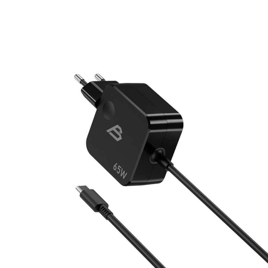 Blackstorm 65W USB-C klēpjdatora lādētājs, melns