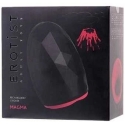 Toyfa Erotist Magma Laetav soojendusega masturbator, Silikoon, Must, 12 cm
