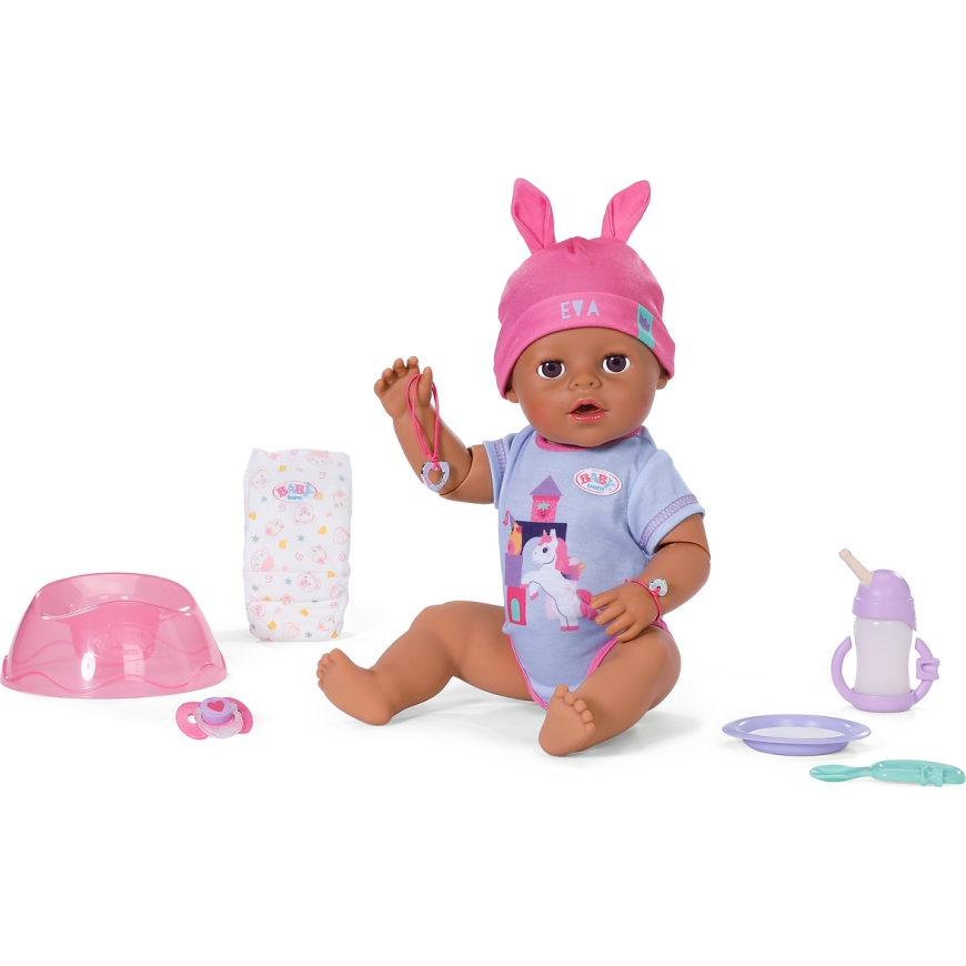 BABY born Eva Click & Play nukke, 43 cm – 2