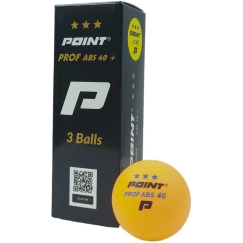 Table Tennis Balls Point Prof ABS40 *** 3 pcs orange
