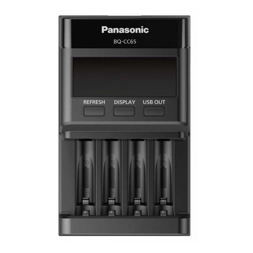 Panasonic laadija BQ-CC65 lipulaev LCD