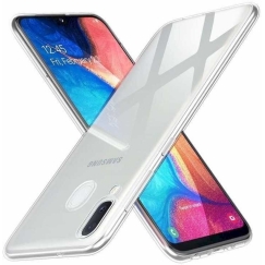 Fusion Accessories "Atgalinis dėklas Ultra 0.3 mm Galaxy A20e" Permatomas