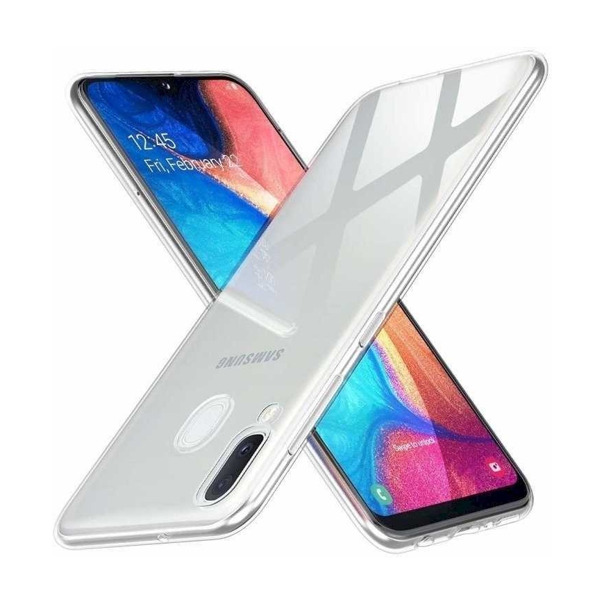 Fusion Accessories "Atgalinis dėklas Ultra 0.3 mm Galaxy A20e" Permatomas