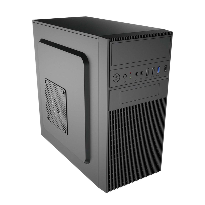 Akyga Micro ATX korpus AK19BK USB-C + USB 3.0 + 2x USB 2.0 must ilma toiteplokita Micro Tower Black – 2