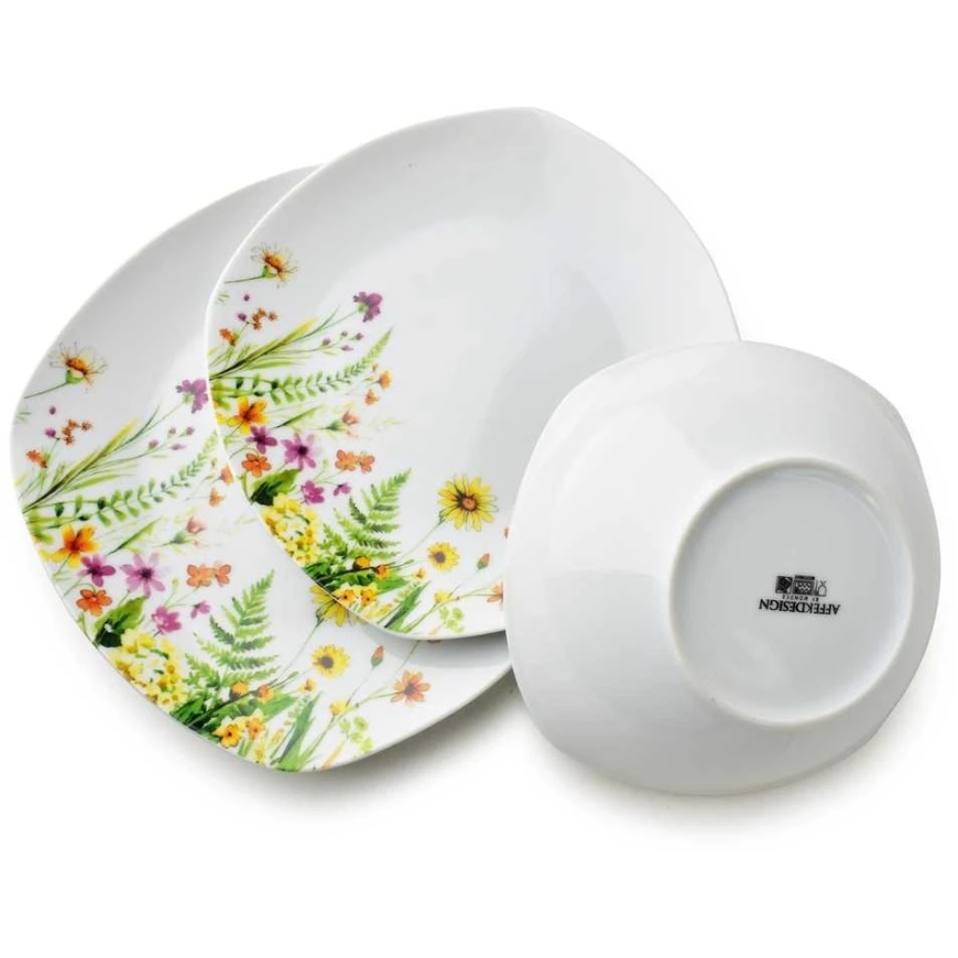Affek Design LEA GELB 18 daļu pusdienu servīze, bļoda 500 ml, 16,5/19,5/22 cm