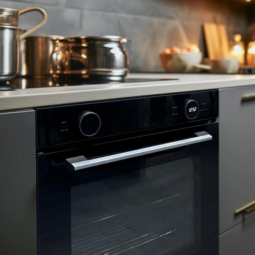 Встраиваемая печь 72L с функцией самоочистки, HBO-M7210GCDRC-GBK HEINNER – 4